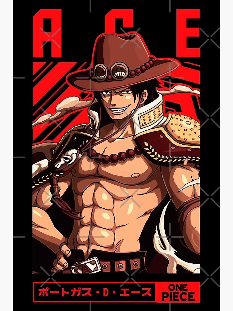 5 Panels MANGA ANIME Fire Fist Ace Poster Canvas PRINT Gift 