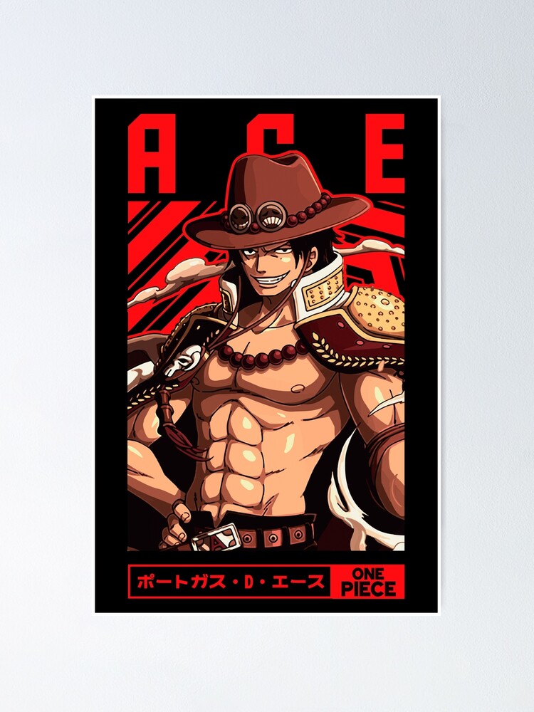 5 Panels MANGA ANIME Fire Fist Ace Poster Canvas PRINT Gift 