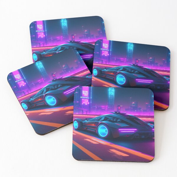 Item preview, Synthwave Car designed and sold by SparkedVisions.