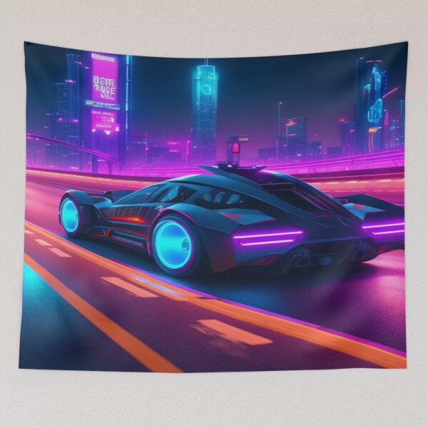 Item preview, Synthwave Car designed and sold by SparkedVisions.
