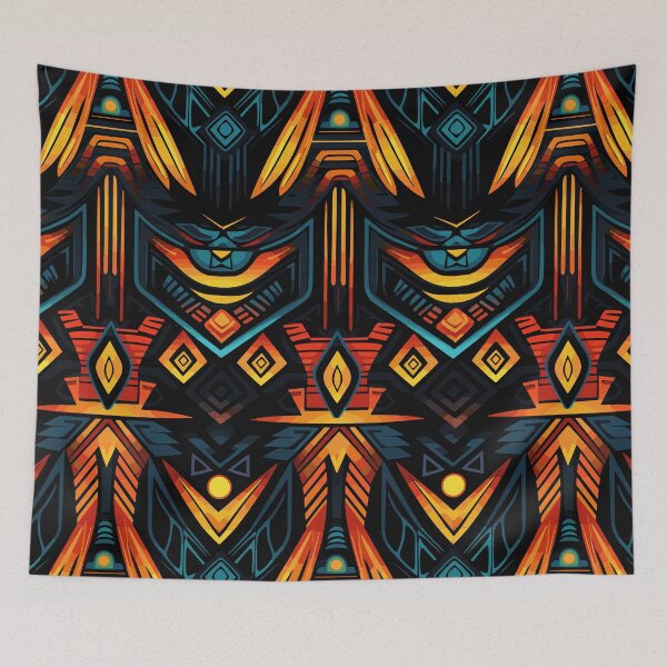 Item preview, Futuristic Tribes: A Fusion of Patterns and Technology Design Collection designed and sold by KaonDesign.