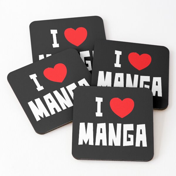 Item preview, I Love Manga (White Text) designed and sold by StudioX27.