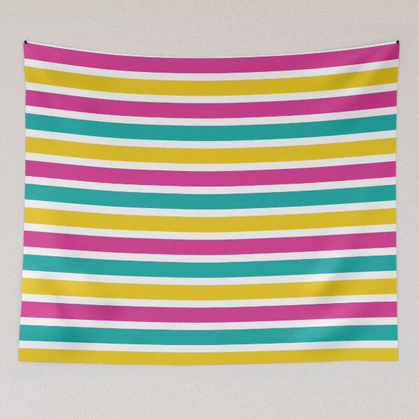 Item preview, Stripes in Magenta Yellow and Turquoise designed and sold by tonymagnerart.