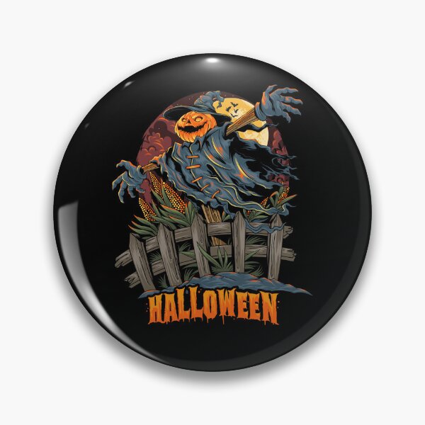 Artikelvorschau, The Halloween scarecrow with a pumpkin head looks spooky entworfen und verkauft von quanlh.