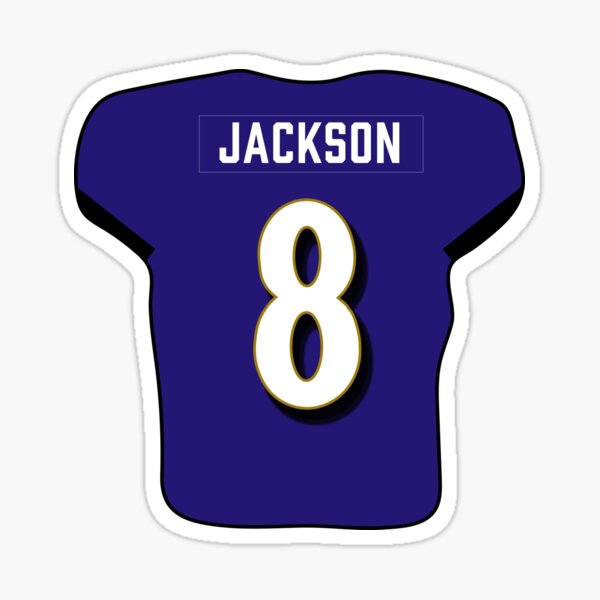 Lamar Jackson Jersey Sticker for Sale by cbaunoch