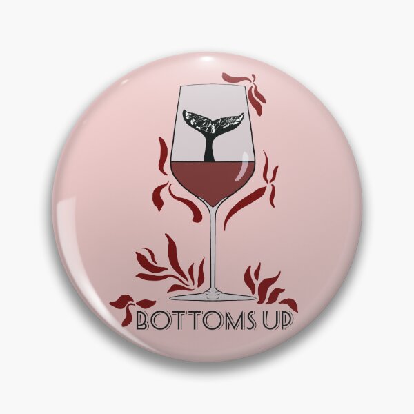 Item preview, Bottoms Up Whale Tail | Red Wine  designed and sold by stuffbyjdohde.
