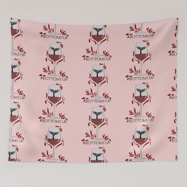 Item preview, Bottoms Up Whale Tail | Red Wine  designed and sold by stuffbyjdohde.