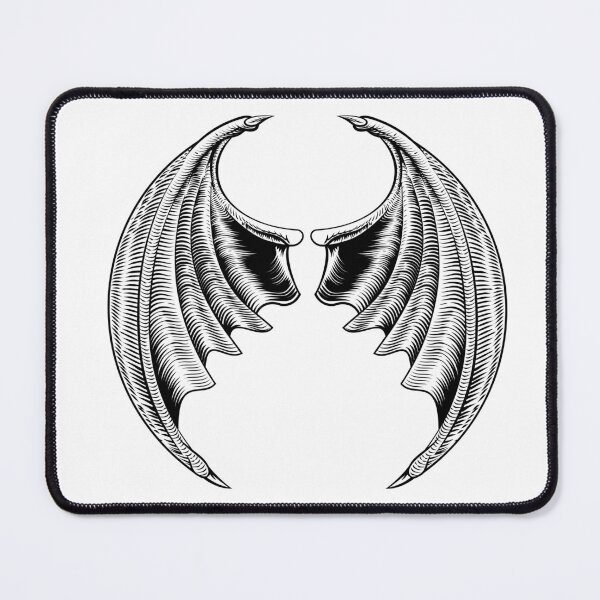 Item preview, Devil wings demon design black and white minimalist simple  designed and sold by Evechann.