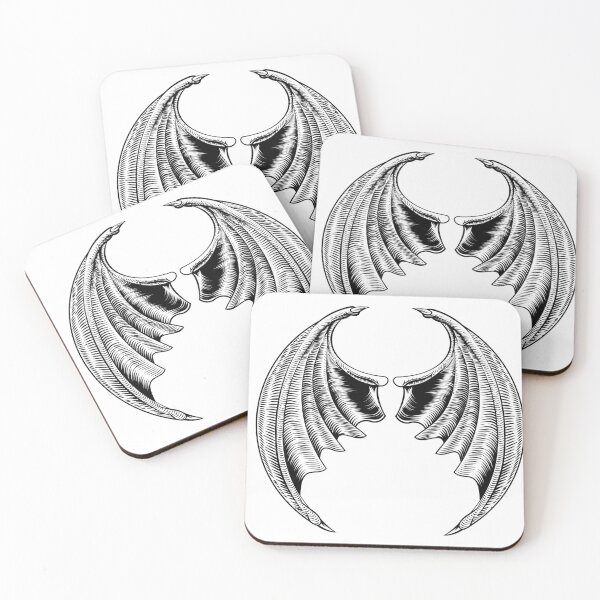 Item preview, Devil wings demon design black and white minimalist simple  designed and sold by Evechann.
