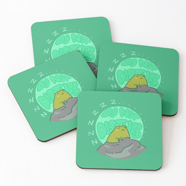 Item preview, Cool do not disturb frog doodel badge designed and sold by Childish by Design.