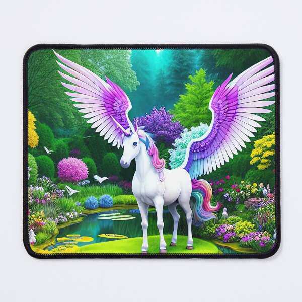 Item preview, Pegasus Unicorn in a Fantasy World designed and sold by purplesensation.