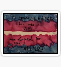 Transgender Flag - Miles Mckenna quote Sticker