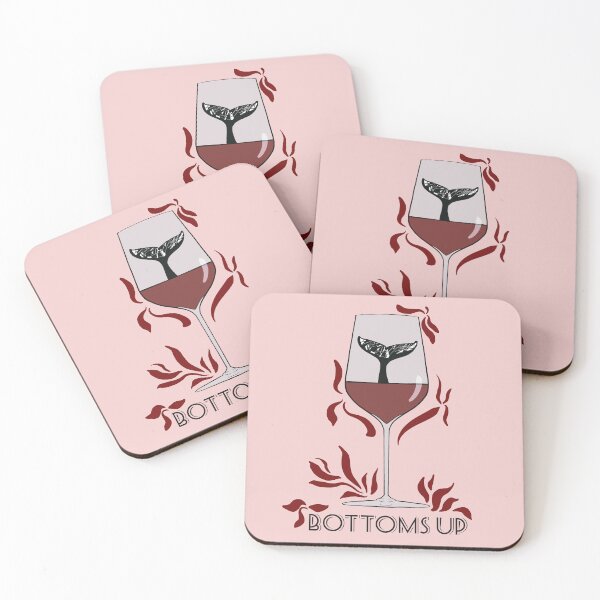Item preview, Bottoms Up Whale Tail | Red Wine  designed and sold by stuffbyjdohde.