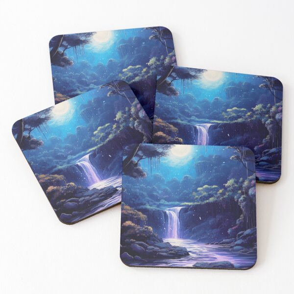 Item preview, Serene Moonlight - Tranquil Night Landscape Art for Peaceful Souls designed and sold by joanwatson45.