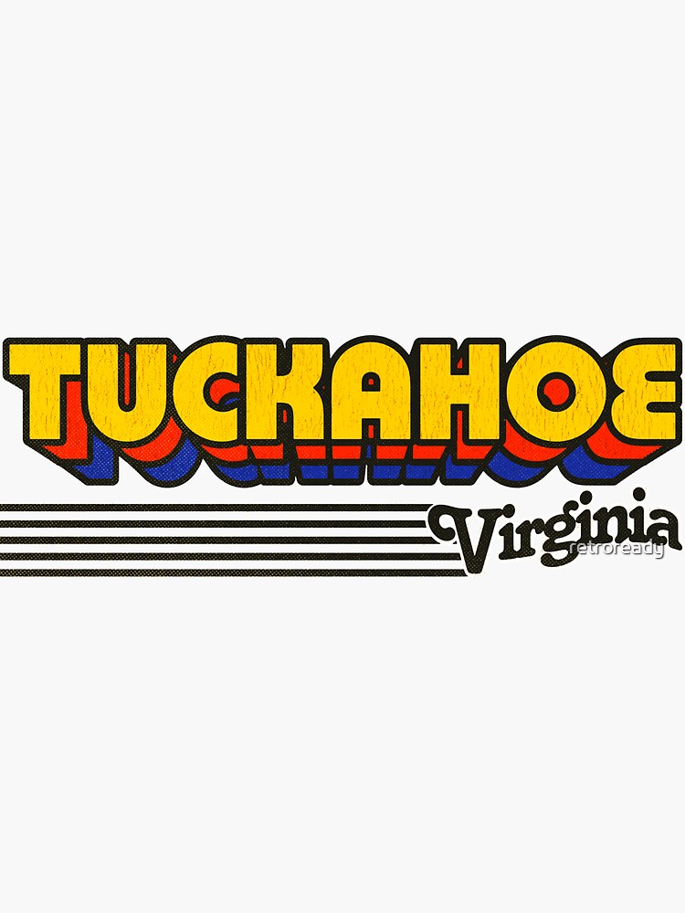 "Tuckahoe, Virginia Retro Stripes" Sticker for Sale by retroready