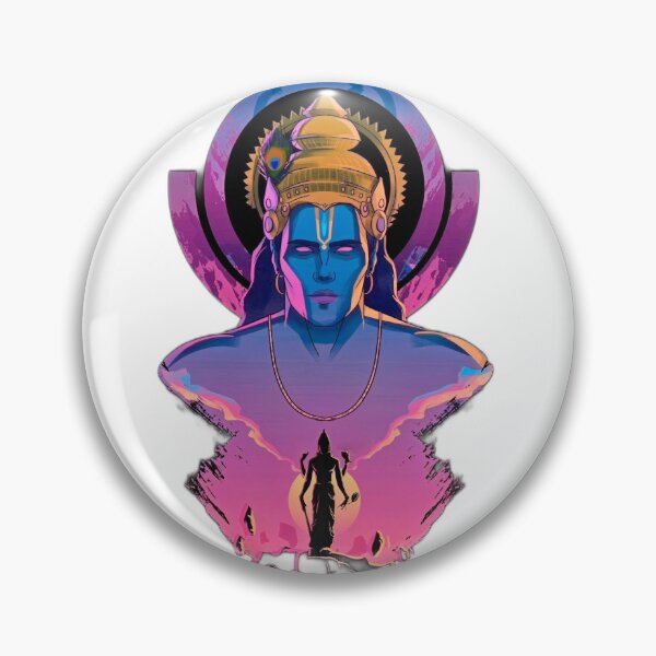 Item preview, Sacred Serenity: Lord Krishna's Divine Illustration designed and sold by Epic Design Trix.