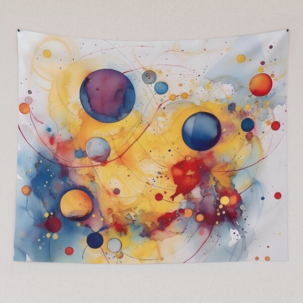 Item preview, abstract planets designed and sold by Banna Baber.