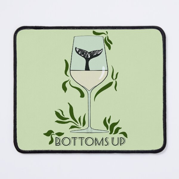 Item preview, Bottoms Up Whale Tail | White Wine designed and sold by stuffbyjdohde.