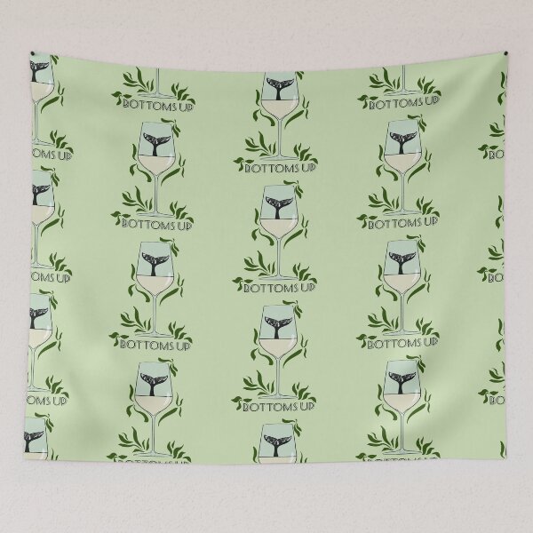 Item preview, Bottoms Up Whale Tail | White Wine  designed and sold by stuffbyjdohde.