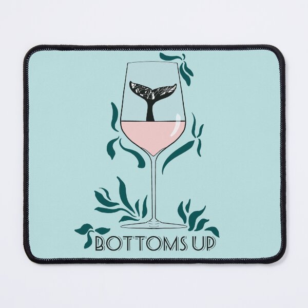 Item preview, Bottoms Up Whale Tail | Rosé designed and sold by stuffbyjdohde.