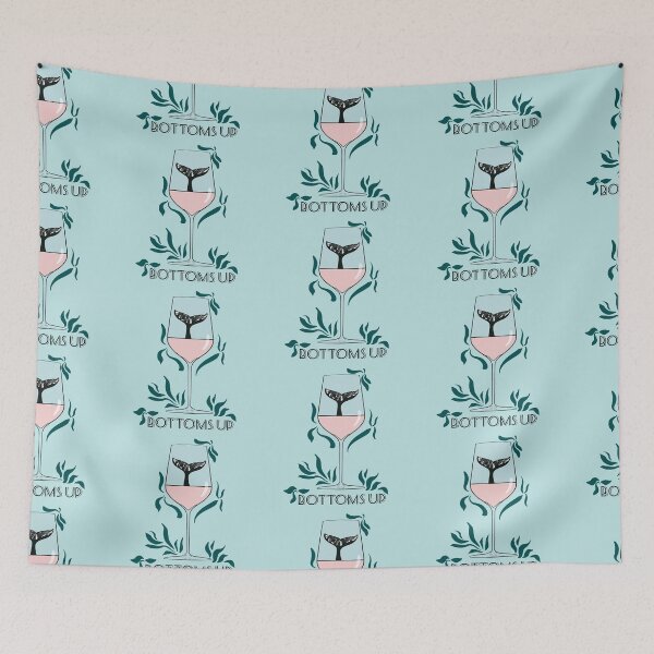 Item preview, Bottoms Up Whale Tail | Rosé designed and sold by stuffbyjdohde.