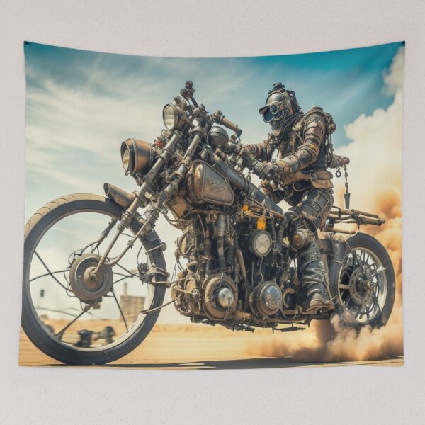 Item preview, Post Apocalyptic Biker designed and sold by SparkedVisions.