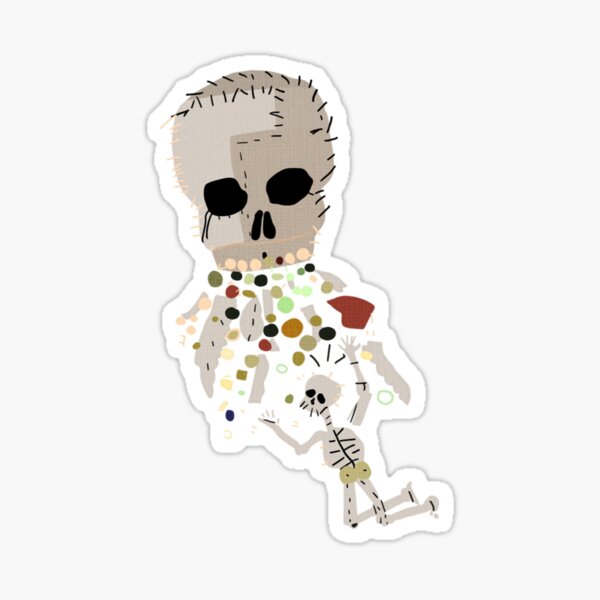 全品送料0円 Vomiting Skull Stickers for Sale | Redbubble 絵画