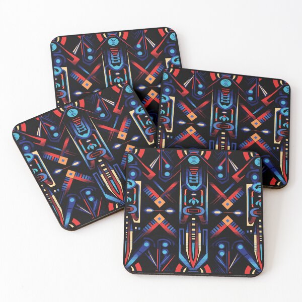 Item preview, Futuristic Tribes: A Fusion of Patterns and Technology Design Collection designed and sold by KaonDesign.