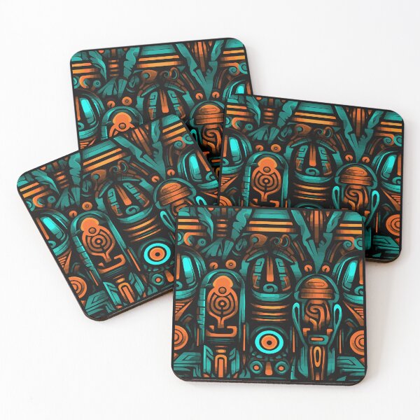 Item preview, Futuristic Tribes: A Fusion of Patterns and Technology Design Collection designed and sold by KaonDesign.