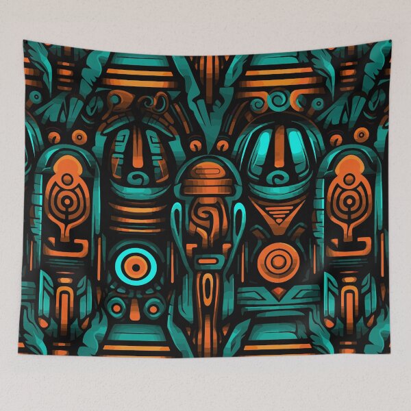 Item preview, Futuristic Tribes: A Fusion of Patterns and Technology Design Collection designed and sold by KaonDesign.