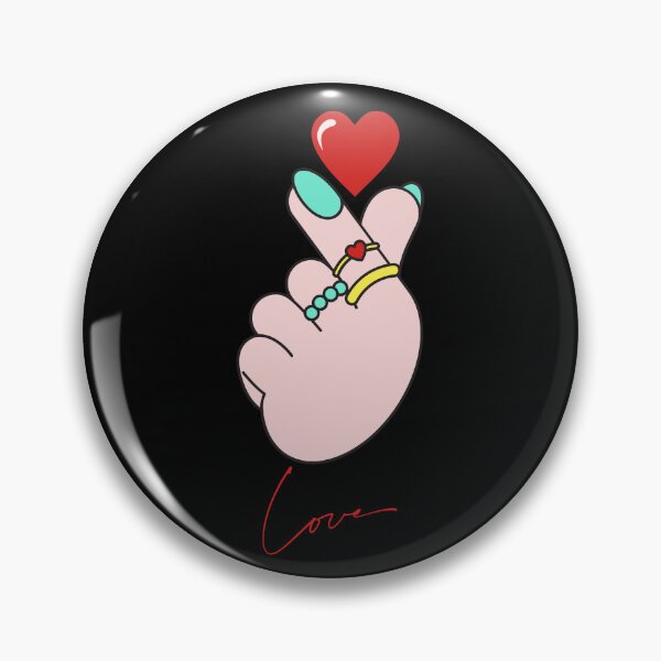 Item preview, "BTS Love Hand Sign with Heart - K-Pop Fan Art" designed and sold by ArtisticScratch.