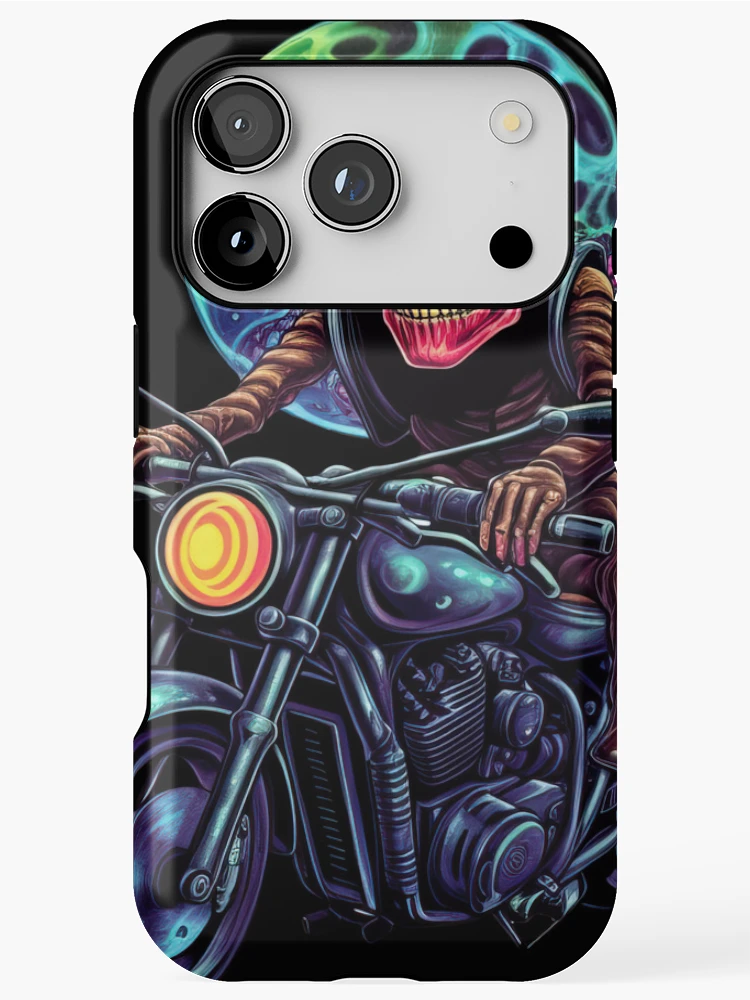 Thumbnail 1 of 4, iPhone Case, Alien Skull Rider designed and sold by SubtleSplit.