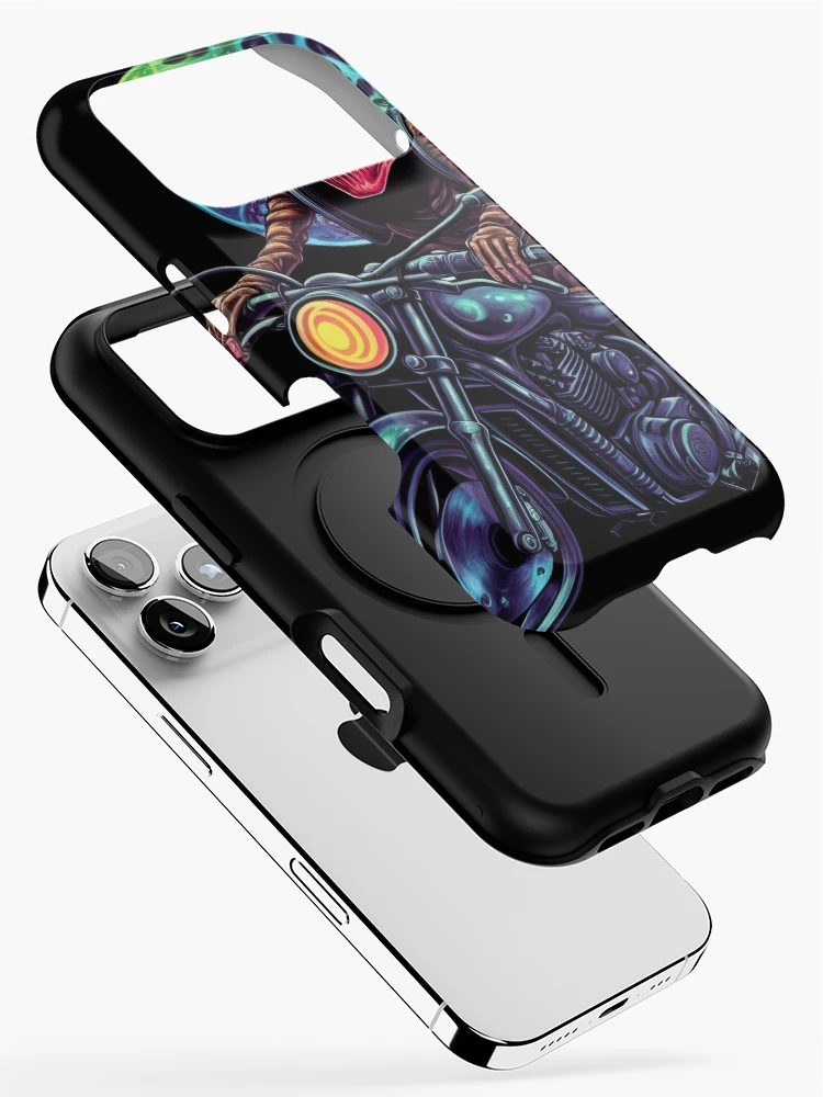 Thumbnail 2 of 4, iPhone Case, Alien Skull Rider designed and sold by SubtleSplit.