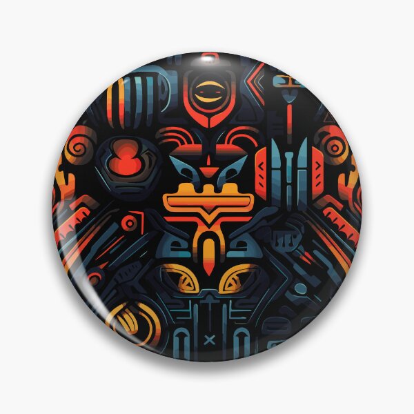 Item preview, Futuristic Tribes: A Fusion of Patterns and Technology Design Collection designed and sold by KaonDesign.
