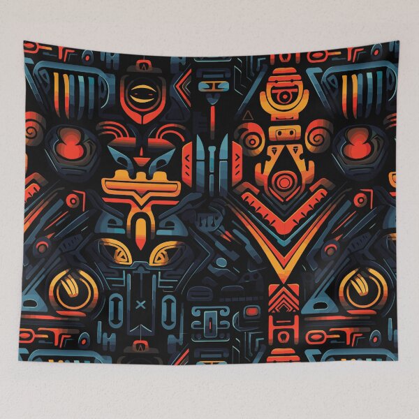 Item preview, Futuristic Tribes: A Fusion of Patterns and Technology Design Collection designed and sold by KaonDesign.