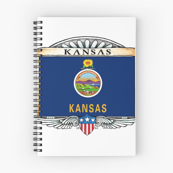 Item preview, Kansas Art Deco Design with Flag designed and sold by Cleave.