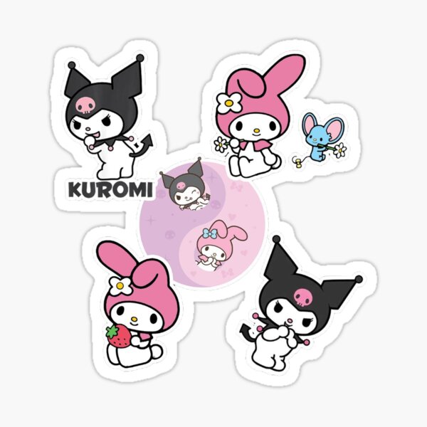 Hello Sanrio Characters Checkerboard' Sticker