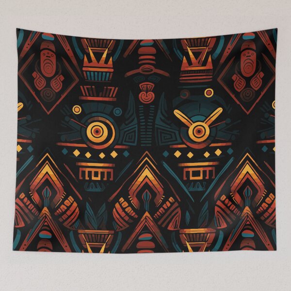 Item preview, Futuristic Tribes: A Fusion of Patterns and Technology Design Collection designed and sold by KaonDesign.
