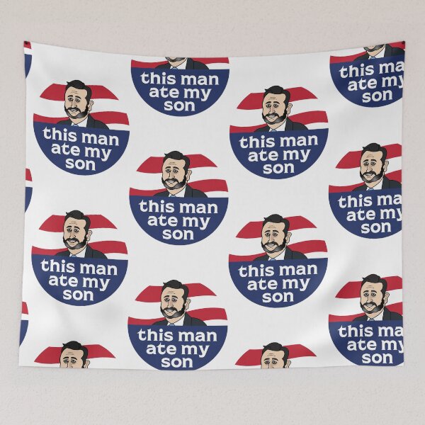 Item preview, Ted Cruz - This Man Ate My Son - Illustrated  designed and sold by mahan-lavenia.