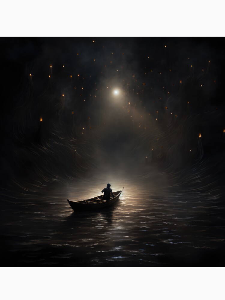 Thumbnail 7 of 7, Classic T-Shirt, Last Light - Sea of Dark designed and sold by Garret Bohl.