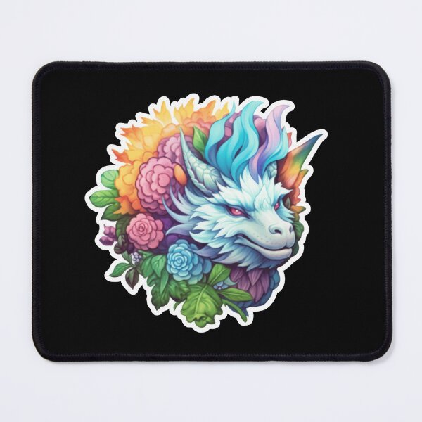 Item preview, White Floral Dragon designed and sold by SubtleSplit.