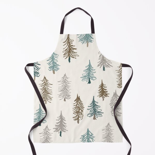 Item preview, Emerald green pine fir tree forest with taupe accents xmas designed and sold by FrancesPoff.
