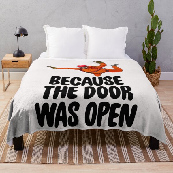 Item preview, Because The Door Was Open Orange designed and sold by OlFarrell55.