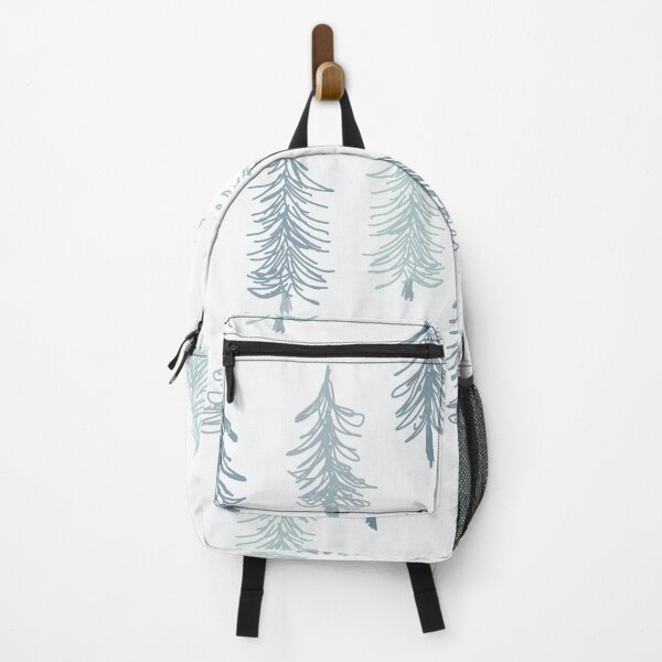 Item preview, Neutral teal blue green pine tree forest in the snow smas designed and sold by FrancesPoff.