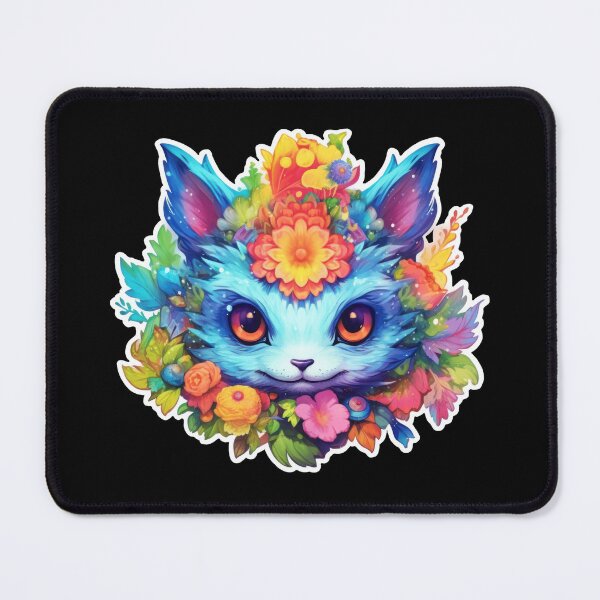 Item preview, Floral Blue Fantasy Mouse Creature designed and sold by SubtleSplit.