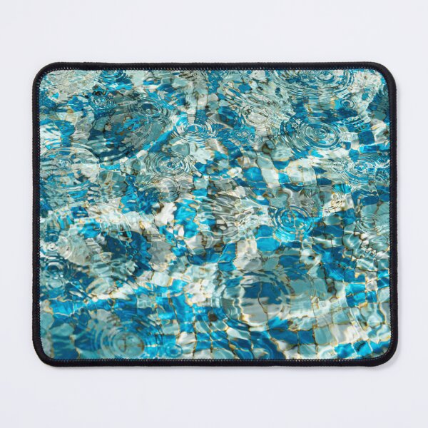Item preview, Mesmeric Abstract Fluidity in Sapphire and Aquamarine designed and sold by Georgia Mizuleva.