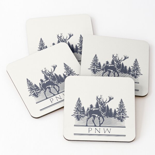 Item preview, PNW Deer Blue designed and sold by HeathenWorks.