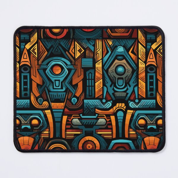 Item preview, Futuristic Tribes: A Fusion of Patterns and Technology Design Collection designed and sold by KaonDesign.