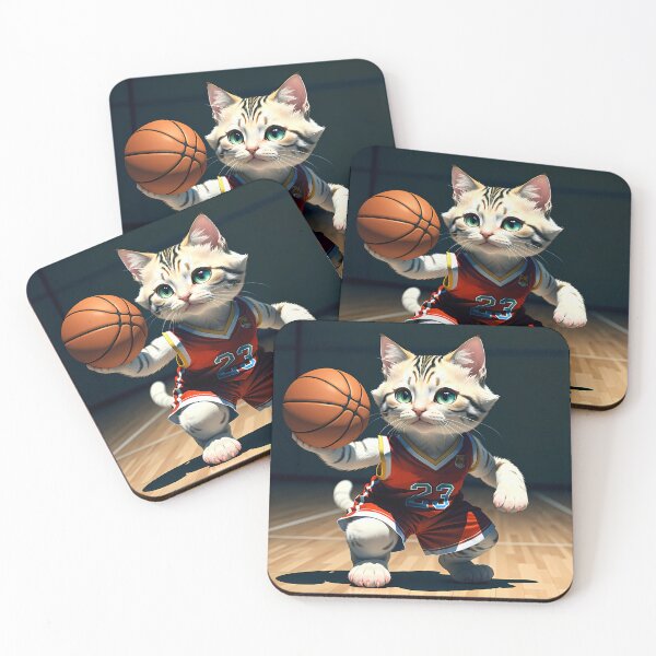 Item preview, cat playing basketball designed and sold by Animal-Avenue.