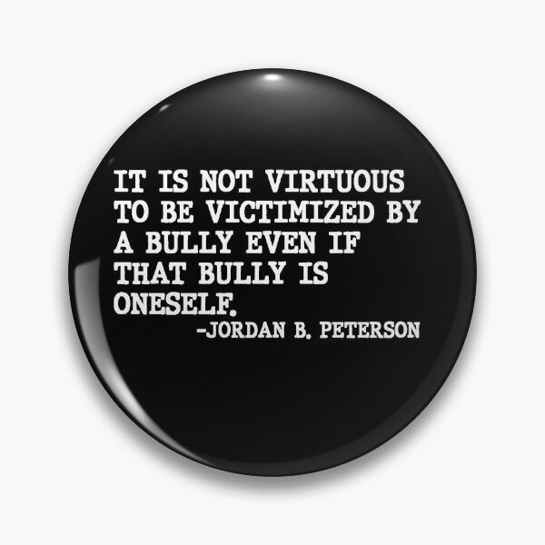 Item preview, It Is Not Virtuous To Be Victimized By A Bully Even If That Bully Is Oneself Quote Design designed and sold by AritraSur.
